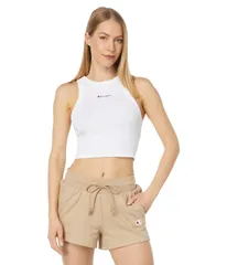 チャンピオン レディース トップス シャツ Champion Fitted Rib Tank White ホワイトのサムネイル