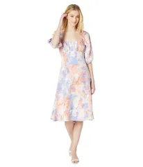 BCB ジェネレーション レディース トップス ワンピース ミディ BCBGeneration Long Sleeve Midi Dress V1VX1D19 AbstractieDyeのサムネイル