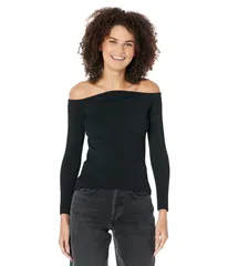 ビーシービージーマックスアズリア レディース アウター ニット・セーター BCBGMAXAZRIA OfftheShoulder Sweater Black ブラックのサムネイル