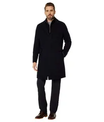 コールハーン メンズ アウター コート ウール Cole Haan 39 Classic Wool Twill with Bib Navy ネイビーのサムネイル