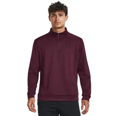 アンダーアーマー メンズ アウター パーカー・スウェット フリース Under Armour Fleece 14 Zip Dark MaroonBlack ブラック