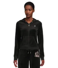 ジューシークチュール レディース アウター パーカー・スウェット Juicy Couture Heritage Rib Trim Kangaroo Pocket Track With Back Liqのサムネイル