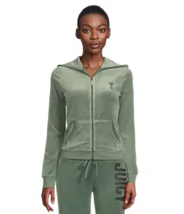 ジューシークチュール レディース アウター パーカー・スウェット Juicy Couture Heritage Rib Trim Kangaroo Pocket Track With Back Darのサムネイル
