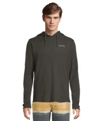 ハーレー メンズ アウター パーカー・スウェット Hurley Fairfax Thermal Hooded Long Sleeve Dark Stone Grey グレーのサムネイル