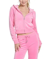 ジューシークチュール レディース アウター パーカー・スウェット Juicy Couture Bling Hoodie Hot Hotのサムネイル
