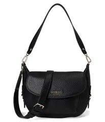 ゲス メンズ バッグ GUESS Marsha Flap Shoulder Bag Black ブラックのサムネイル