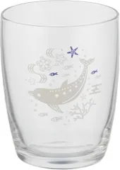 新品 アルタ Artha グラス 色変わりグラス イルカ 250ml 日本製 ソーダガラス 17℃以下で絵柄が変わる AR0604388