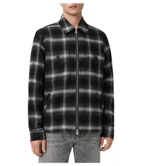 オールセインツ メンズ アウター コート ジャケット AllSaints Bayo Sherpa Jacket Black ブラックのサムネイル