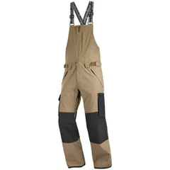 サロモン メンズ ボトムス カジュアルパンツ Salomon Transfer Bibs Mens ShitakeDeep Black ブラック