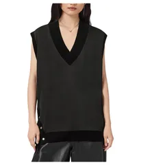 オールセインツ レディース アウター ニット・セーター AllSaints Bern Stud Tank Black 1 ブラックのサムネイル