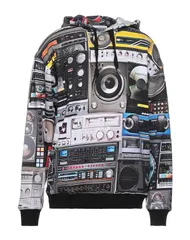 モスキーノ メンズ アウター パーカー・スウェット MOSCHINO スウェット Black ブラックのサムネイル