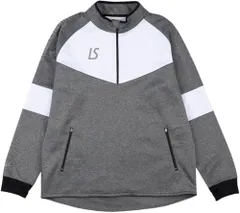 新品 [ルースイソンブラ] SINGLE FACE JERSEY HALFZIP TOP L1232052 (JP アルファベット S Mグレー/ホワイト)