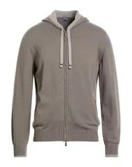フェデーリ メンズ アウター カーディガン FEDELI ファスナー付きニット Gray グレーのサムネイル