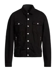 バルマン メンズ アウター ジャケット・ブルゾン BALMAIN デニムブルゾン Black ブラックのサムネイル