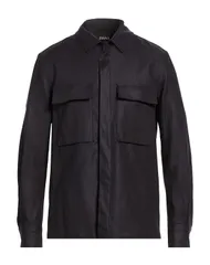 ゼニア メンズ トップス シャツ ZEGNA リネンシャツ Navy ネイビーのサムネイル