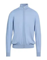 【送料無料】 ダンヒル メンズ カーディガン アウター ファスナー付きニット ライトブルー