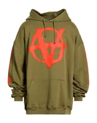 ヴェトモン メンズ アウター パーカー・スウェット VETEMENTS パーカー Military Green グリーンのサムネイル