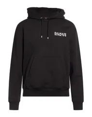 バルマン メンズ アウター パーカー・スウェット BALMAIN パーカー Black ブラックのサムネイル