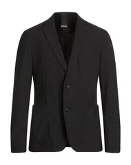 ボス メンズ アウター ジャケット・ブルゾン BOSS テーラードジャケット Black ブラック