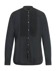 メッサジェリエ メンズ トップス シャツ MESSAGERIE 無地シャツ Lead Gray グレーのサムネイル