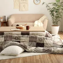 【新品・3営業日で発送】イケヒコ こたつ 掛け布団 撥水スターシャ 約205×205cm ベージュ 正方形 ノルディック 日本製 水をはじく #7800619