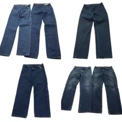古着卸 まとめ売り ディッキーズ Dickies デニム パンツ 6枚セット (メンズ 32 /30 ) インディゴブルー フェード アメカジ 中古古着 NE1233