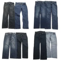古着卸 まとめ売り リーバイス 品番MIX デニム パンツ 8枚セット (メンズ 34 ) 527 514 541 ヒゲ フェード 中古 古着 NE1359