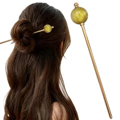 レディース 飴玉 かんざし 髪飾り ヘアスティック 普段使い シンプル 成人式 七五三 振袖 和装 簪 着物 浴衣 留袖 一本挿し 花火大会 和装小物 結婚式 卒業式 DY.2ten お正月に ヘアアクセサリー 一本差し