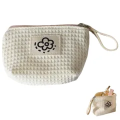 軽量 可愛い 携帯に便利 おしゃれ 化粧品収納 収納バッグ 小銭入れ 小物入れ メイクポーチ 収納ポーチ 出張・旅行用（ホワイト） 化粧ポーチ