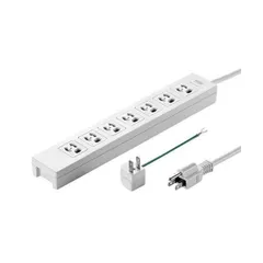 (まとめ)サンワサプライ 電源タップ TAP-F37-5AD〔×2セット〕