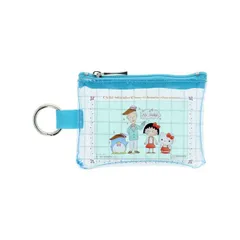 ちびまる子ちゃん×サンリオキャラクターズ ポーチミニクリアポーチ グリーン キャラクター サンリオ sanrio