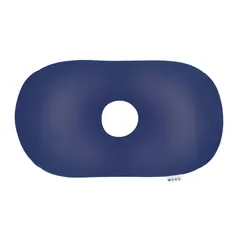 【人気商品】MOGU(モグ) ホールピロー 日本製 身体が求めるビーズクッション へたりにくい パウダービーズ使用 小型(約35x28x14cm) ネイビー 介護 背当て 昼寝枕 腰当て サポート 頭 オフィス リビング 車のサムネイル