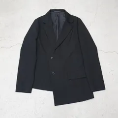 希少 Y's ワイズ yohji yamamoto ヨウジヤマモト アシンメトリー テーラード ジャケット YE-J11-100 サイズ1 ブラック黒 1129O♪のサムネイル