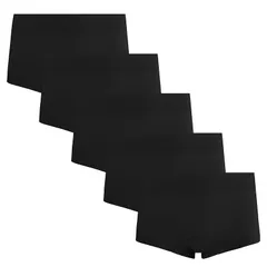 【新品】 [INNERSY] ショーツ 女の子 ボクサーパンツ 下着 女児 パンツ 綿 ジュニア ボクサー インナーパンツ ガールズ 5枚セット 小学生 中学生 高校生 150-165（150，5ブラック）