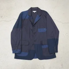 希少 Engineered Garments エンジニアド ガーメンツ Loiter Jacket ロイター パッチワーク ジャケット ハイカウントツイル XS 紺512P♪のサムネイル