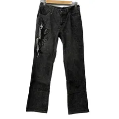 HARLEY DAVIDSON(ハーレーダビッドソン) ジーンズ レディース美品  - ダークグレー フルレングス/刺繍のサムネイル