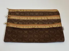 【未使用】2012年製 ハローキティ ミニポーチ 3ファスナー 小物入れ レトロ サンリオ【クーポン利用で、全品10%OFF＜割引上限500円＞】