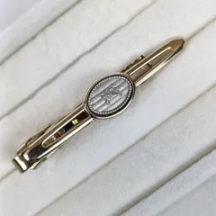 Burberrys バーバリーズ ネクタイピン タイクリップ ホースロゴ 騎士 ゴールド×シルバー メンズ 紳士 アクセサリー 中古 ヴィンテージ