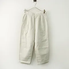 2024年 エヴァムエヴァ evam eva E243T006 cropped pants コットンシルク クロップドパンツ 1 オフホワイト┃ボトムス【2400014867831】