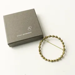美品 ミナペルホネン mina perhonen tambourine 真鍮 ブローチ アンティークゴールド ｜ゴールド アクセサリー【2400014863505】のサムネイル
