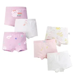 【新品】 [Hapipana] 女の子 パンツ 6点セット キッズ ボクサー パンツ 下着 綿 通気 女児 ショーツ 幼稚園 子供服 短パン ベビー ガールズ ジュニア 幼児 小学生 100 110 120 130 140 150 (ユニコーン・犬, 130)
