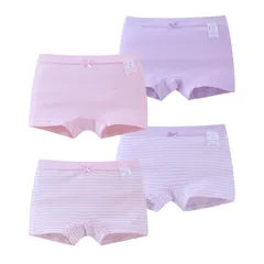【新品】 [BLOOMY CHIC] ショーツ 女の子 綿 女児 ボクサーパンツ 肌着 柔らかい ガールズ ジュニア 小学生 女子中学生 4枚組 170