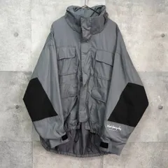 マークゴンザレス エルボーパッチ マルチポケット ナイロンジャケット ブルゾン グレー メンズ