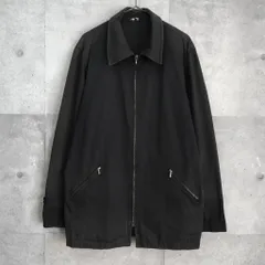 アニエスべー ジップアップ コットンジャケット ブラック メンズ