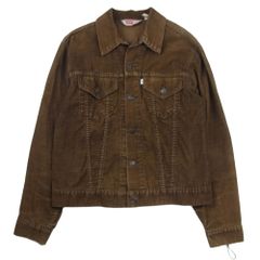 Levi's リーバイス 70s 三角タグ コーデュロイ トラッカー ジャケット サークルR ブラウン系 40【中古】
