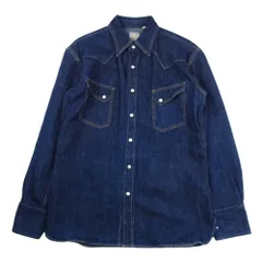 THE FLAT HEAD ザフラットヘッド 7001 DENIM WESTERN SHIRT デニム ウエスタン 長袖シャツ インディゴブルー系 42【中古】のサムネイル