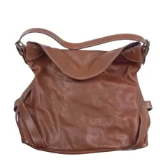 RALPH LAUREN ラルフローレン オールレザー ショルダー ハンド バッグ ブラウン系【中古】