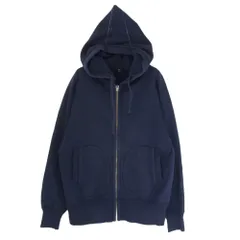 Nigel Cabourn ナイジェルケーボン ZIP PARKA フルジップ スウェット パーカー ネイビー系 46【中古】のサムネイル