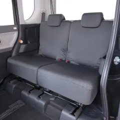 新品 錦産業 トムボーイ （Tomboy） シートカバー ストレッチニット 軽自動車 汎用 後席2枚 ストレッチ ピッタリフィット 丸洗いOK ブラック NN-4540