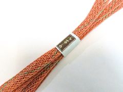 着物】 和装小物 帯締め 帯締 未使用品 振袖用 丸組 パール トンボ玉